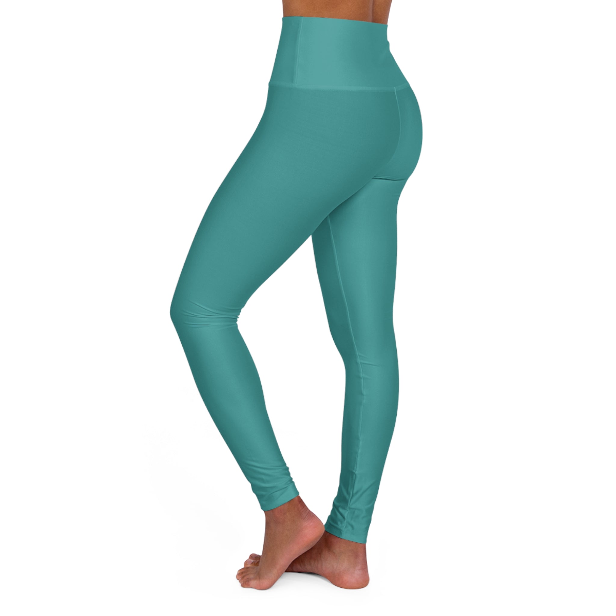 Womens High-waist Fitness Legging Yoga Pants, Teal Green