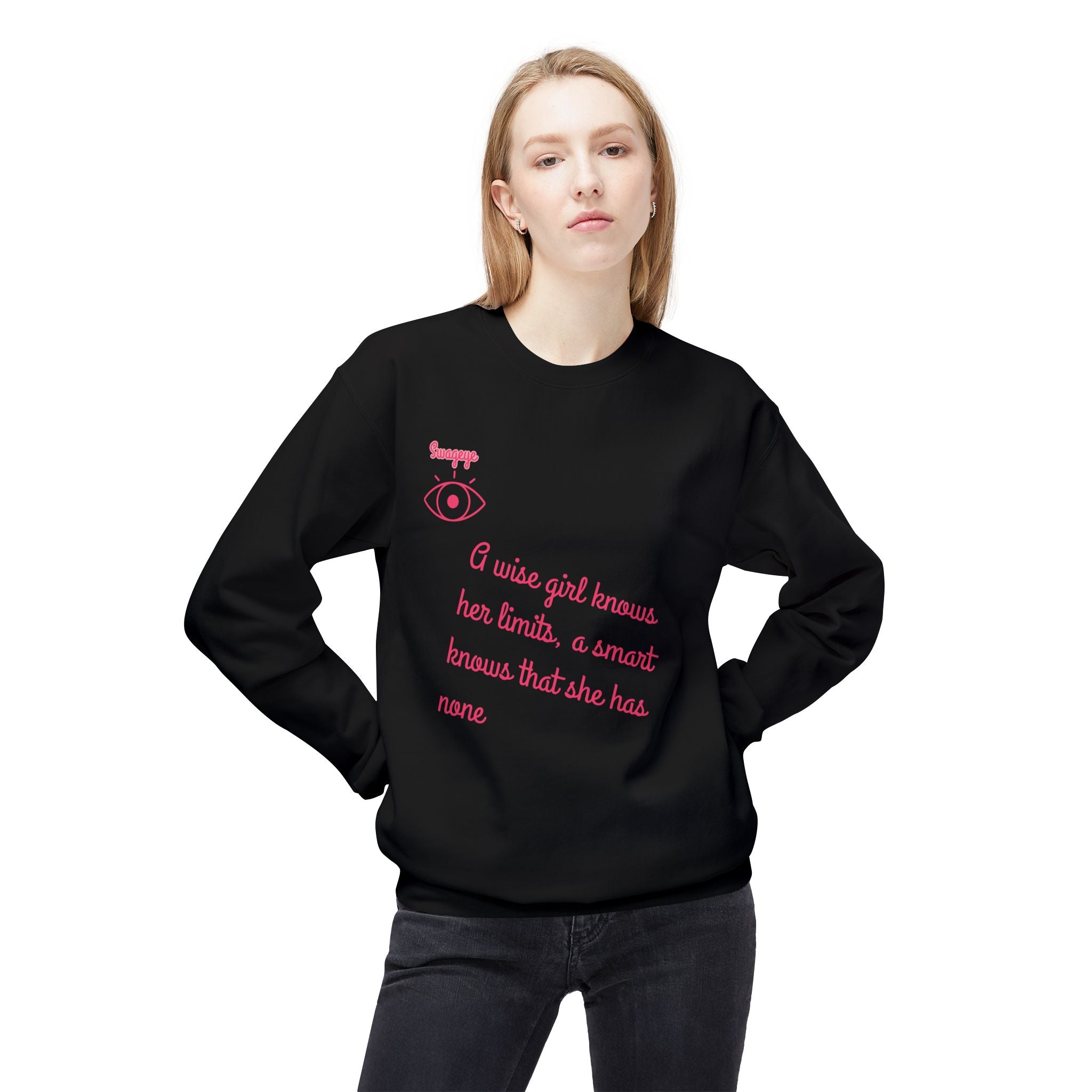 Swageye Smart Girl Fleece Crewneck Sweatshirt