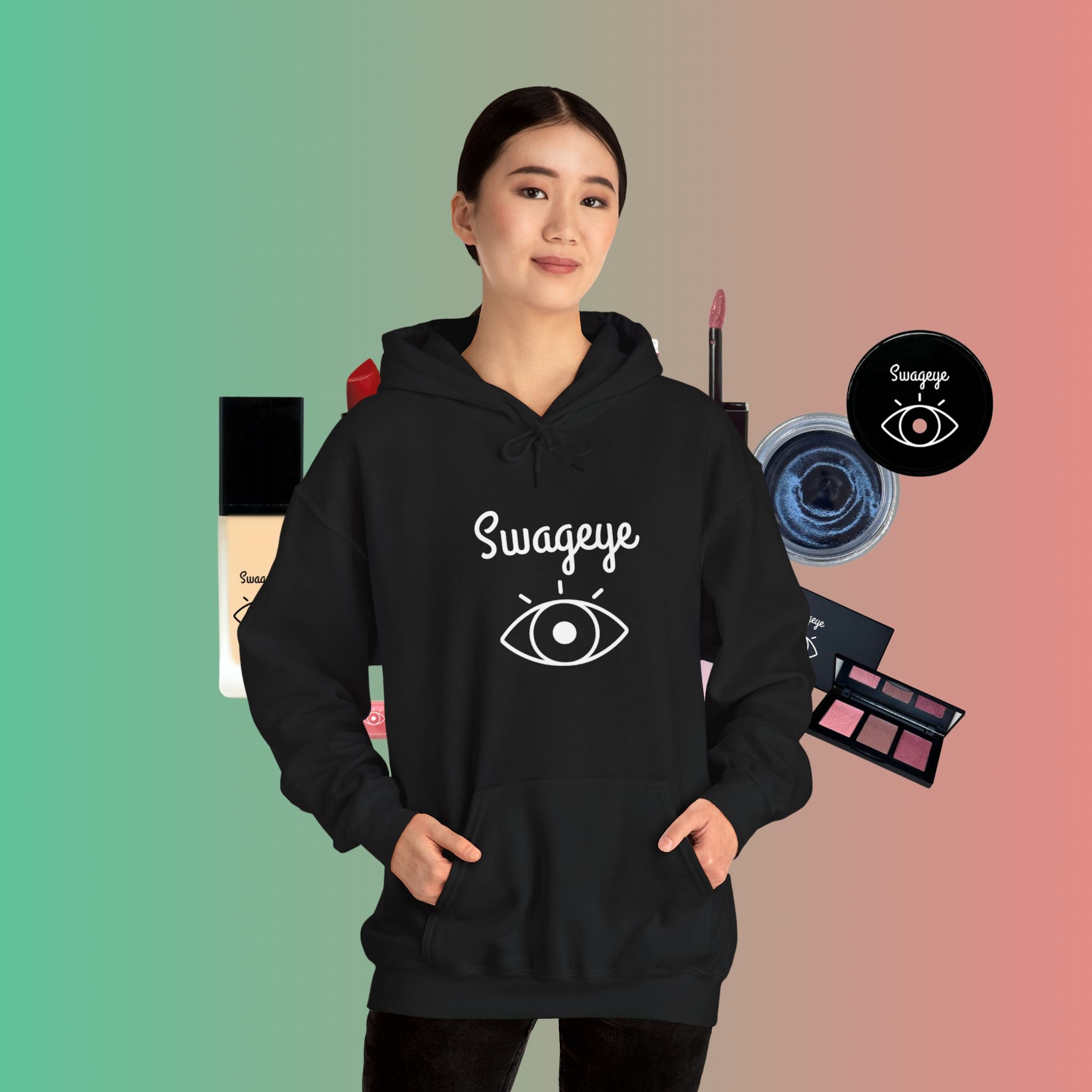 Swageye Hoodie White Logo