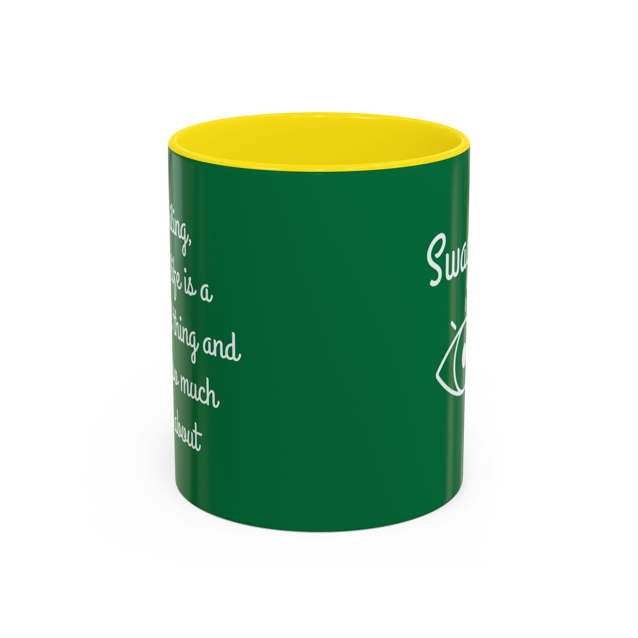 Mug - Keep Smiling Quote Accent Coffee Mug (11, 15oz)