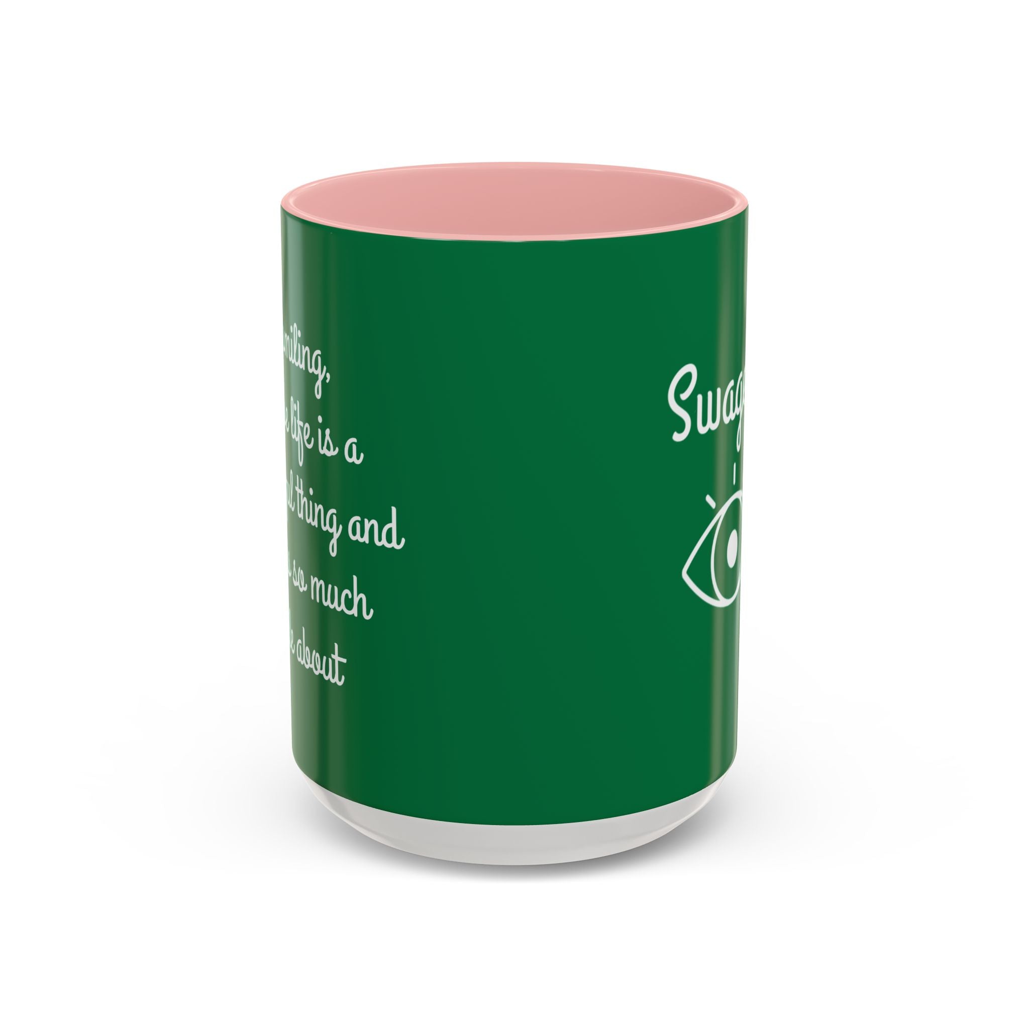 Mug - Keep Smiling Quote Accent Coffee Mug (11, 15oz)