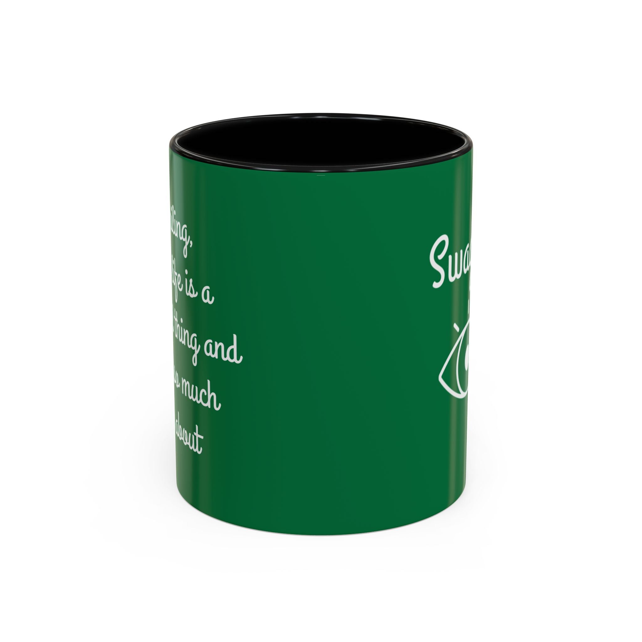 Mug - Keep Smiling Quote Accent Coffee Mug (11, 15oz)