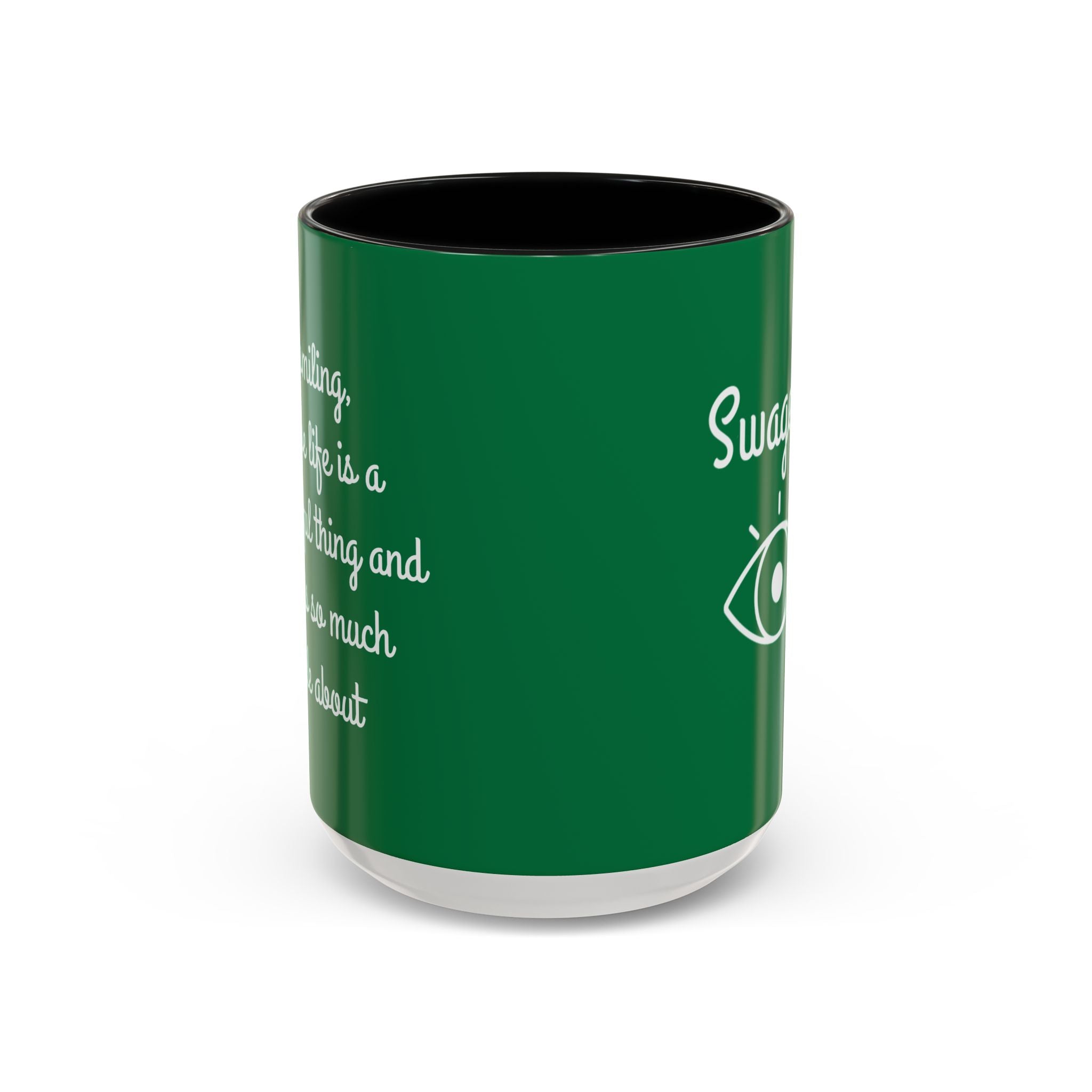 Mug - Keep Smiling Quote Accent Coffee Mug (11, 15oz)