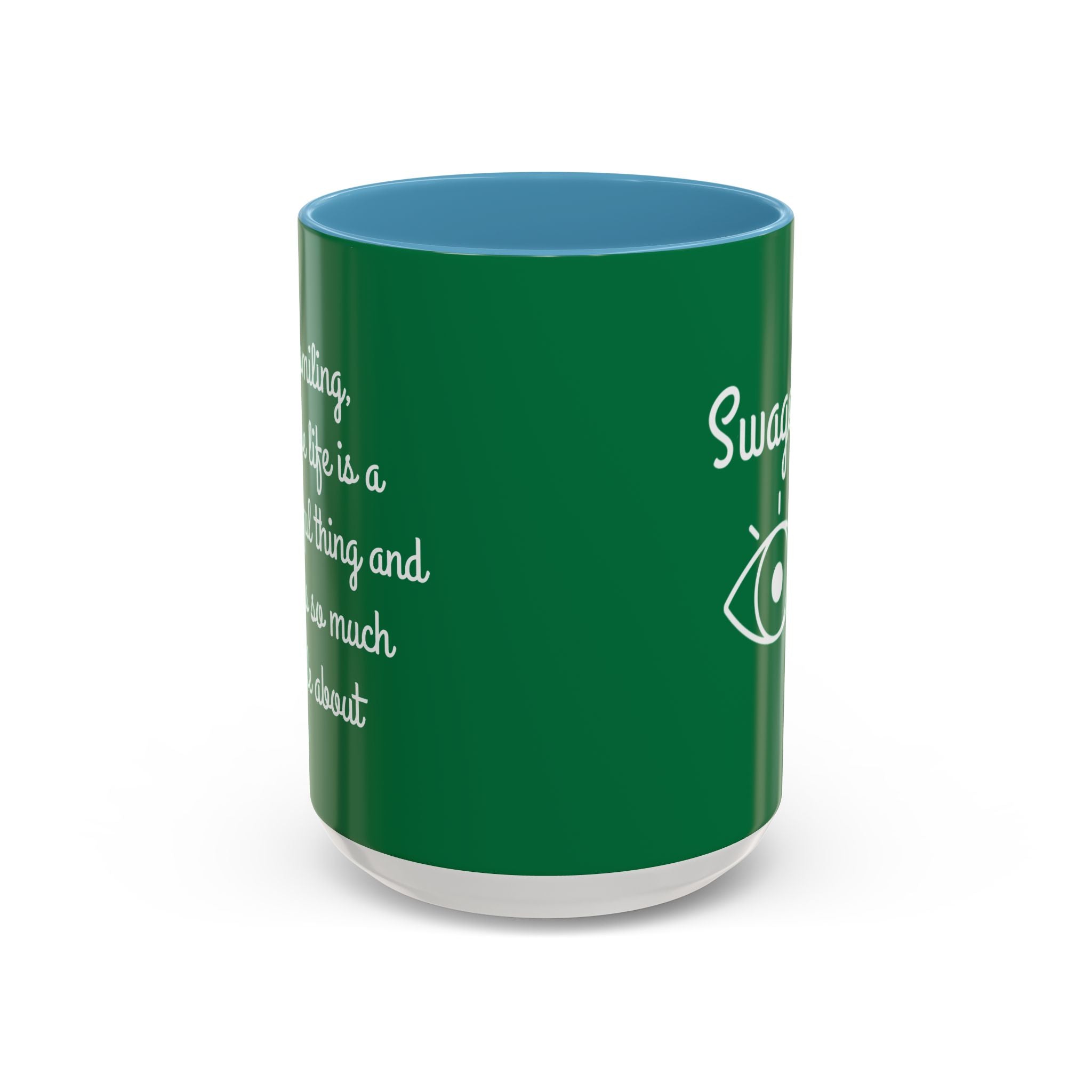 Mug - Keep Smiling Quote Accent Coffee Mug (11, 15oz)