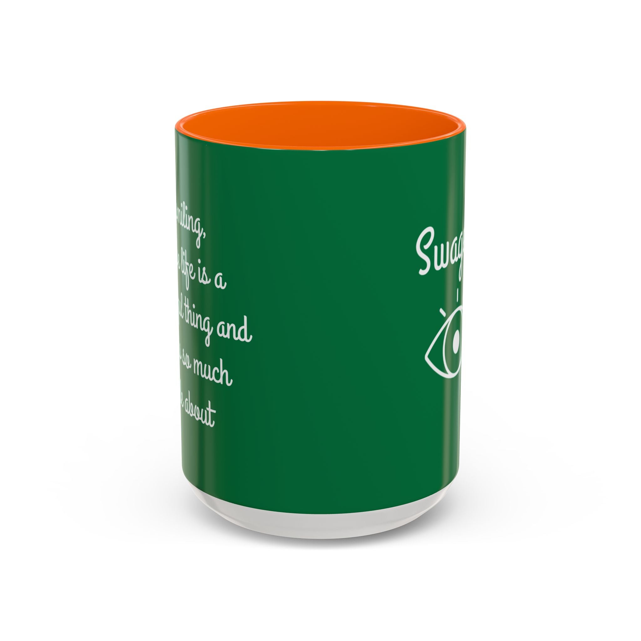 Mug - Keep Smiling Quote Accent Coffee Mug (11, 15oz)