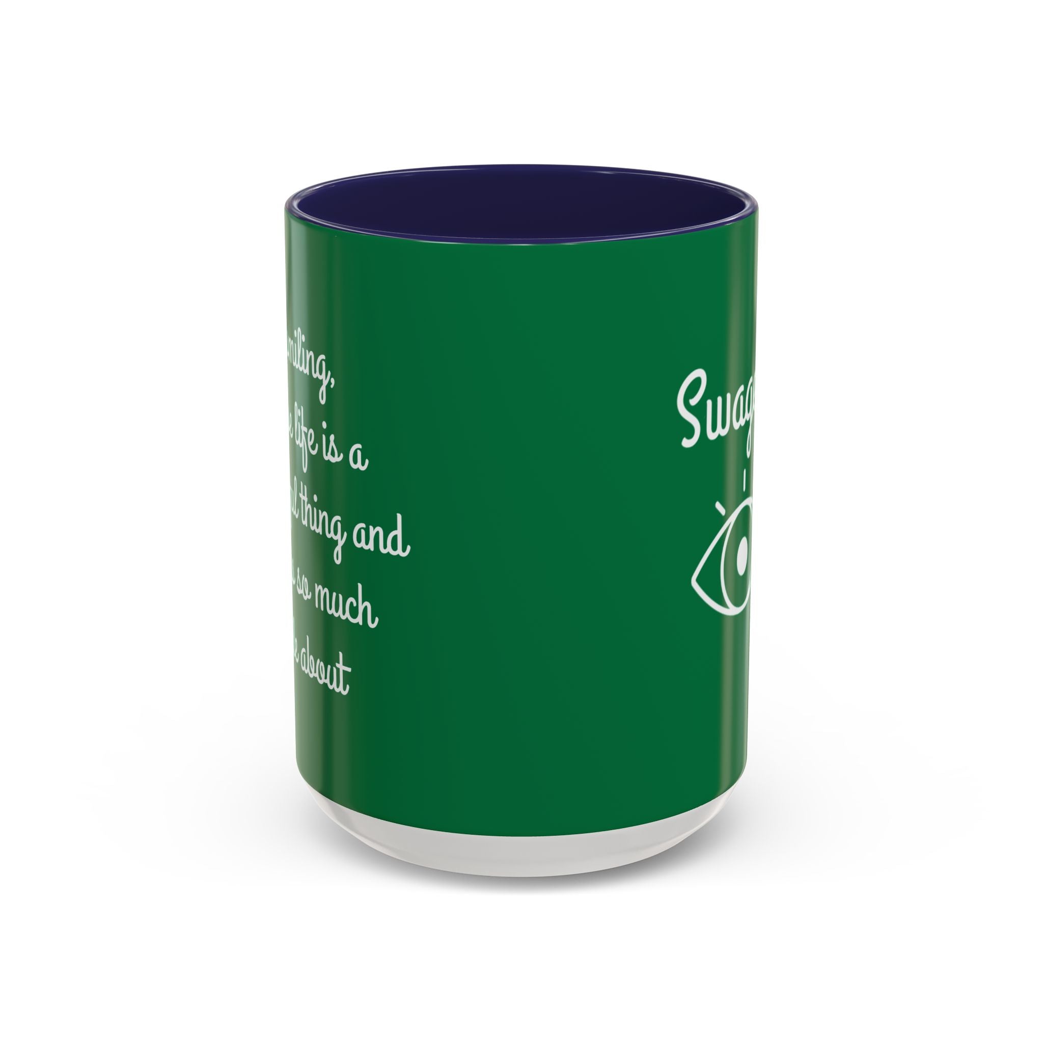 Mug - Keep Smiling Quote Accent Coffee Mug (11, 15oz)