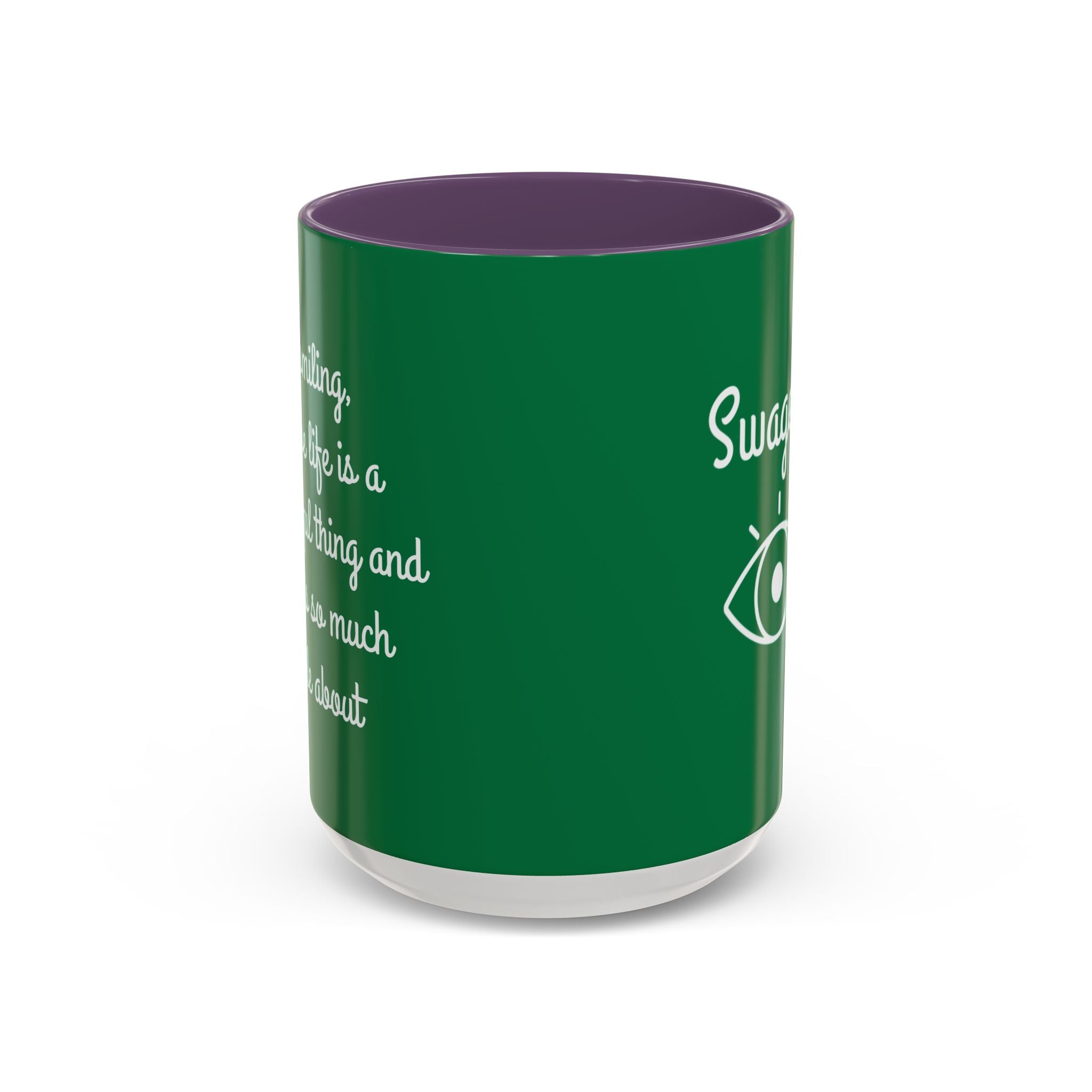 Mug - Keep Smiling Quote Accent Coffee Mug (11, 15oz)