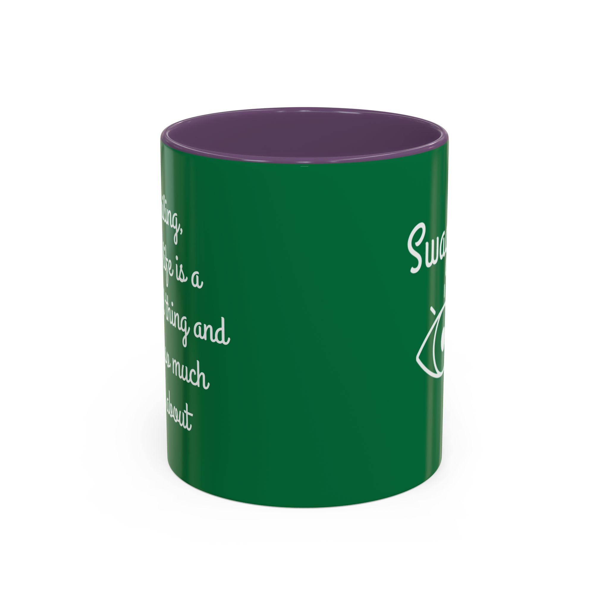 Mug - Keep Smiling Quote Accent Coffee Mug (11, 15oz)