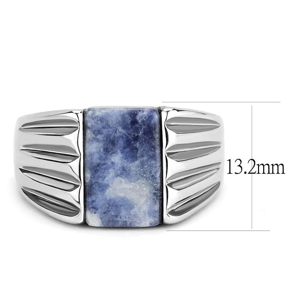 TK1799 - High polished (no plating) Stainless Steel Ring with