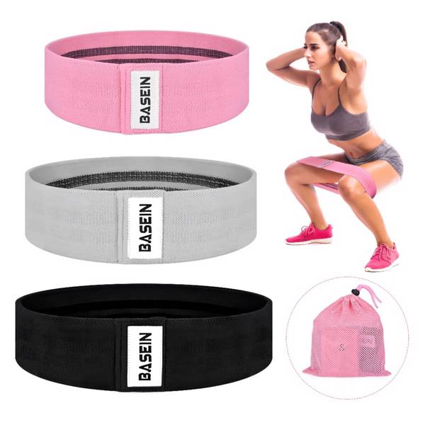 Three Pack Set Resistance Exercise Fitness Bands