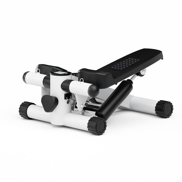 Hydraulic Fitness Mini Stepper with Resistance Bands and Display