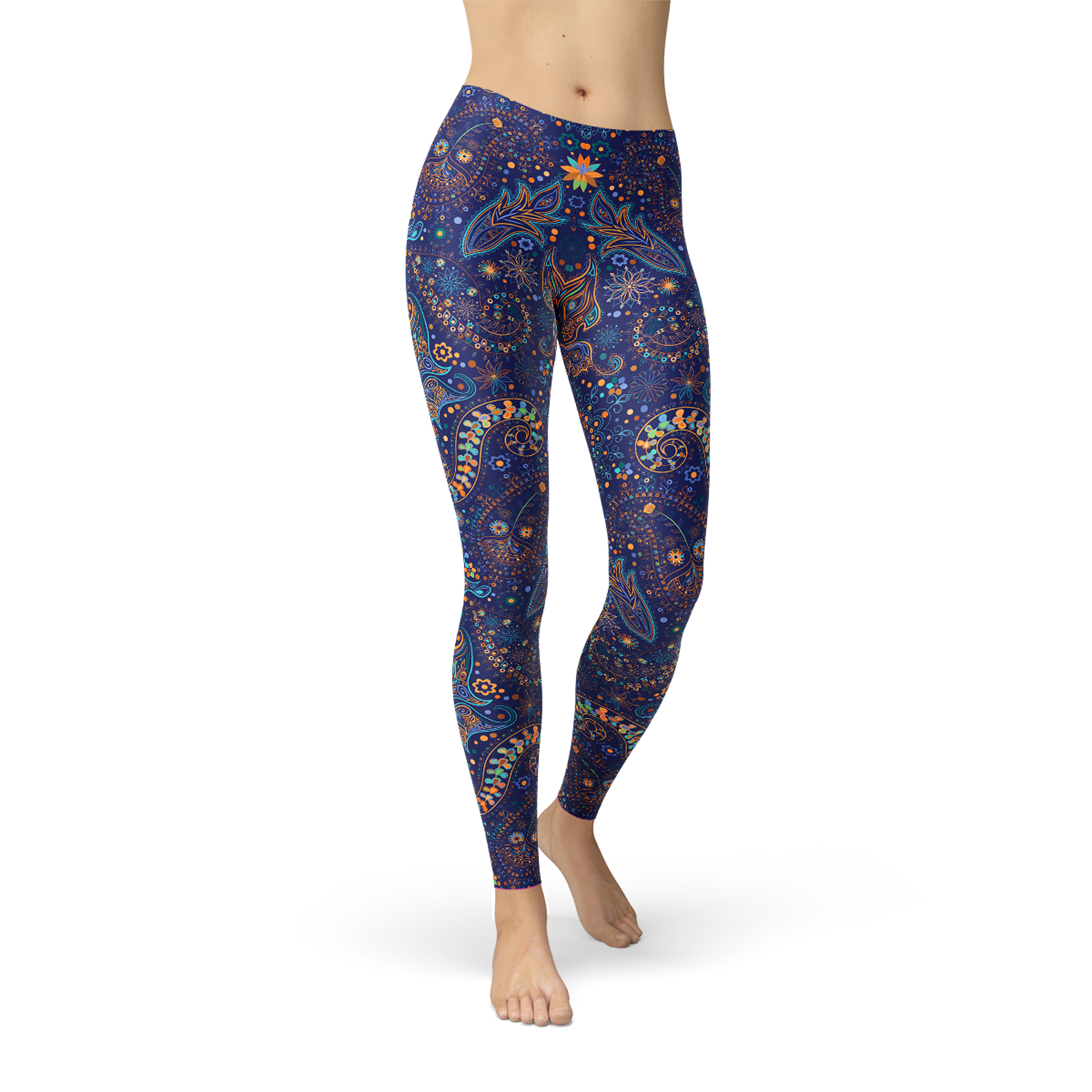 Womens Paisley Butterfly Leggings