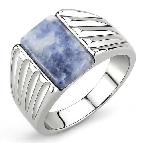 TK1799 - High polished (no plating) Stainless Steel Ring with